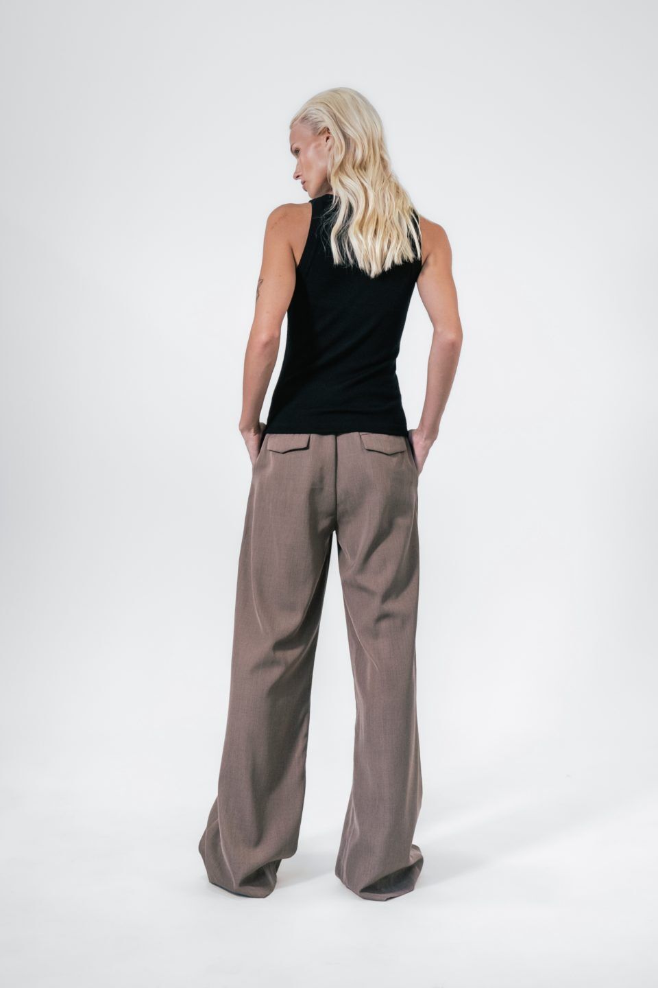 Chloe Merino Wool Top | Black - YANETH